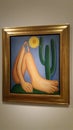 Tarsila do Amaral, painting Ã¢â¬ÅAbaporu,Ã¢â¬Â 1928. ColecciÃÂ³n MALBA museum, Museo de Arte Latinoamericano de Buenos Aires Royalty Free Stock Photo